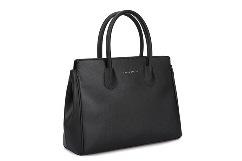 Geanta bainard, laura ashley, piele ecologica, negru