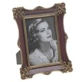 Rama foto InArt Classy, 10x15 cm, polirasina, auriu/bordo