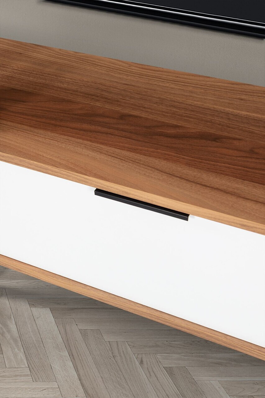 Comoda TV, Hanah Home, Mesir 3326, 130x47x35 cm, PAL, Nuc/Alb — imaginea 6