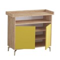 Pantofar, Mod Design, SOLEA, 100x102x35 cm, Stejar / Galben