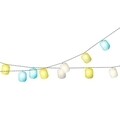 Ghirlanda luminoasa cu 10 LED-uri, Lumineo, 450 cm, galben/albastru