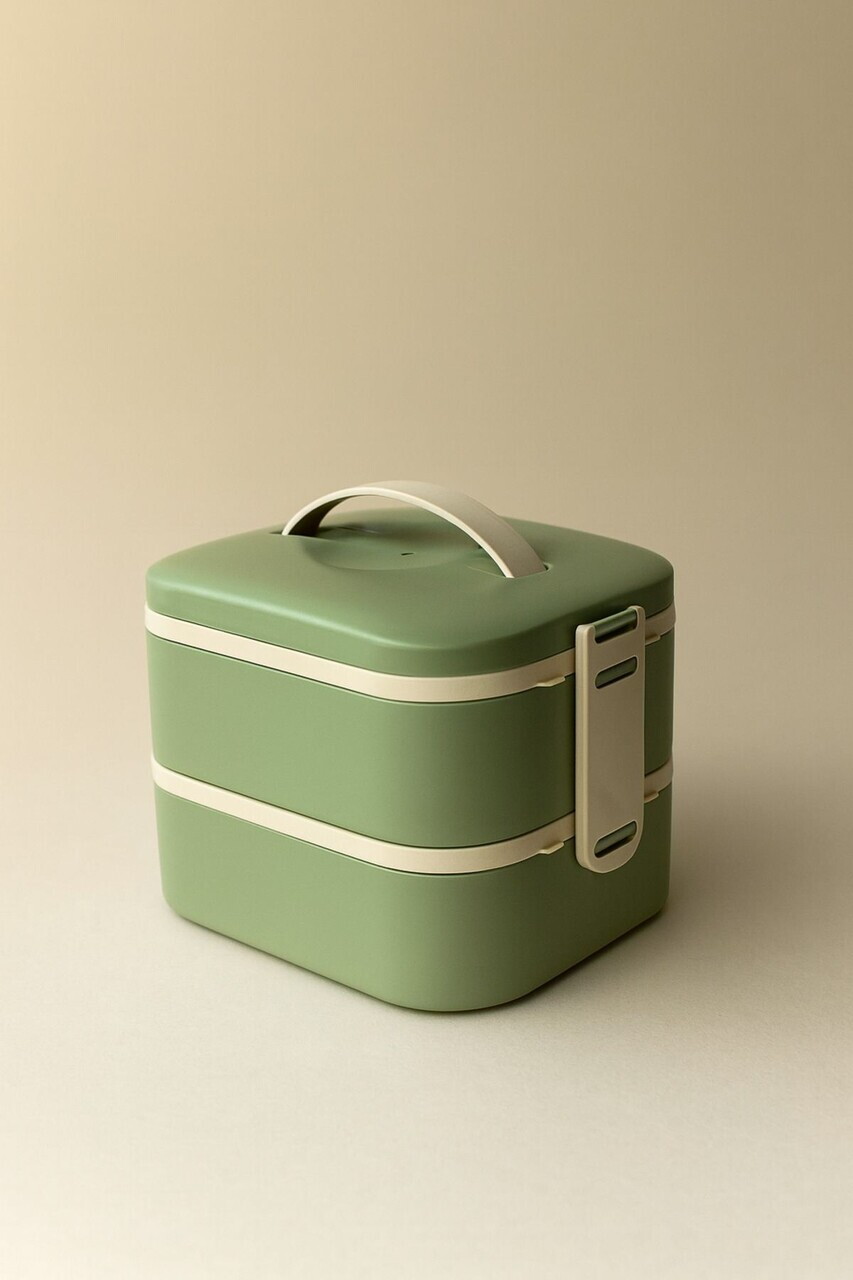 Cutie pentru pranz, Hermia, 721CBL1311, Inox, Izolat in vid, Verde - view 3