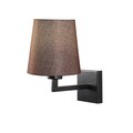 Aplica de perete, Opviq, 892OPV1251, Metal, Negru/Maro