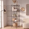 Corp biblioteca, Hanah Home, Altun, 36x135x33 cm, Negru
