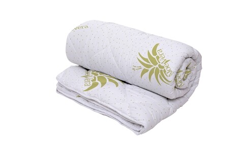 Pilota aloe vera essence microfibra matlasata, 140x200 cm, 250g/mp