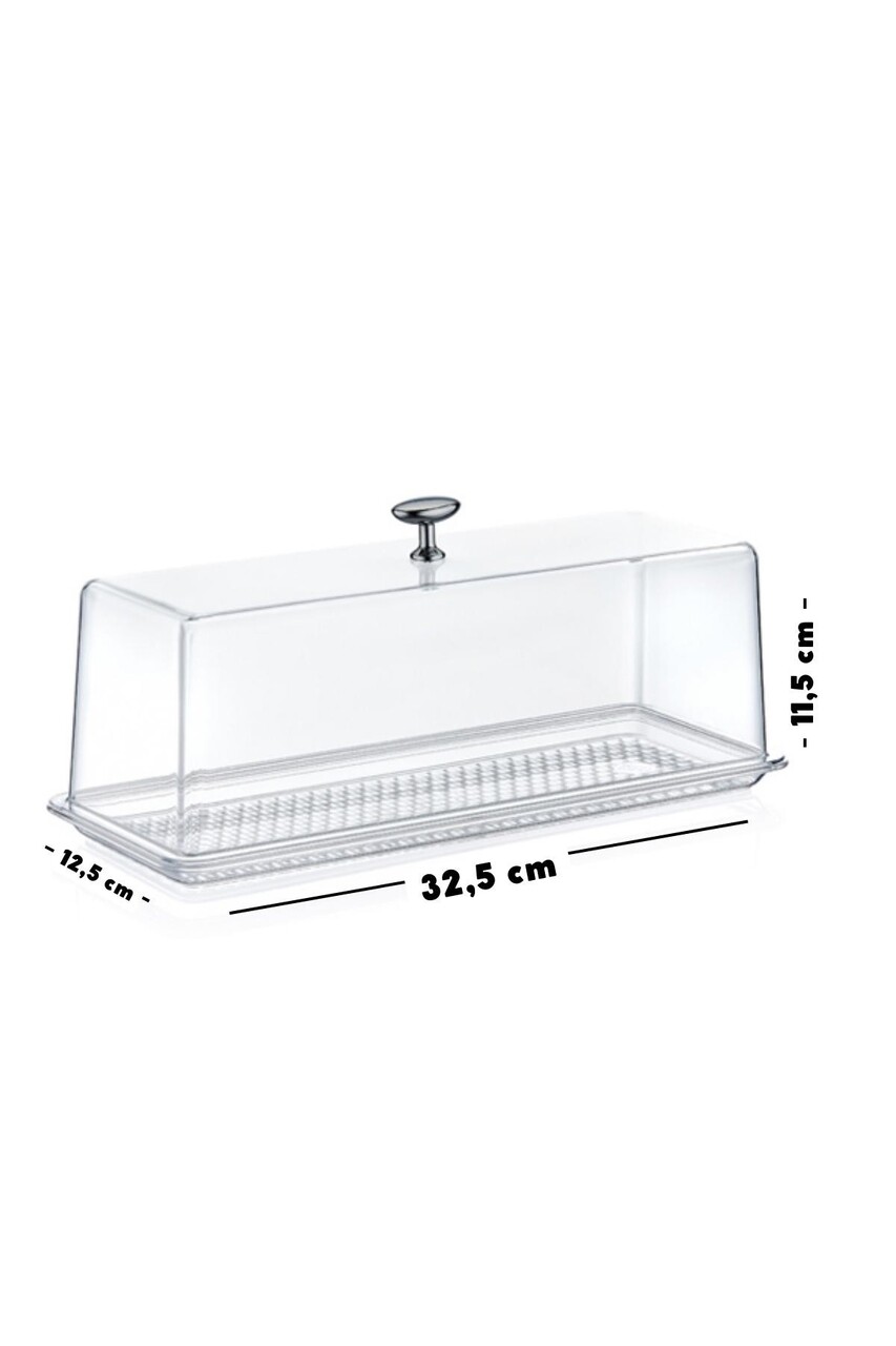 Platou servire desert, Hermia, 639OKK1127, Transparent - imagine 2