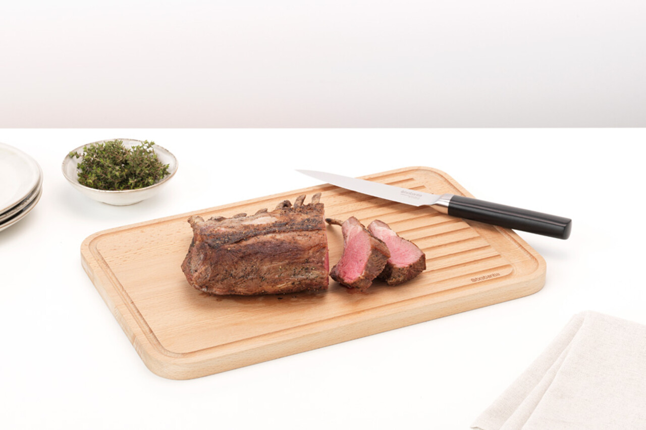 Cutit pentru carne, Brabantia, Profile, 30x3.2x2 cm, otel, argintiu