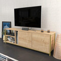 Comoda TV, Retricy, Primrose, 160x35.3x50.8 cm, PAL, Stejar / Aur