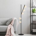 Lampadar, Domino - 11041, Fulgor, 31 x 52 x 167 cm, 5 x G9, 10W, negru