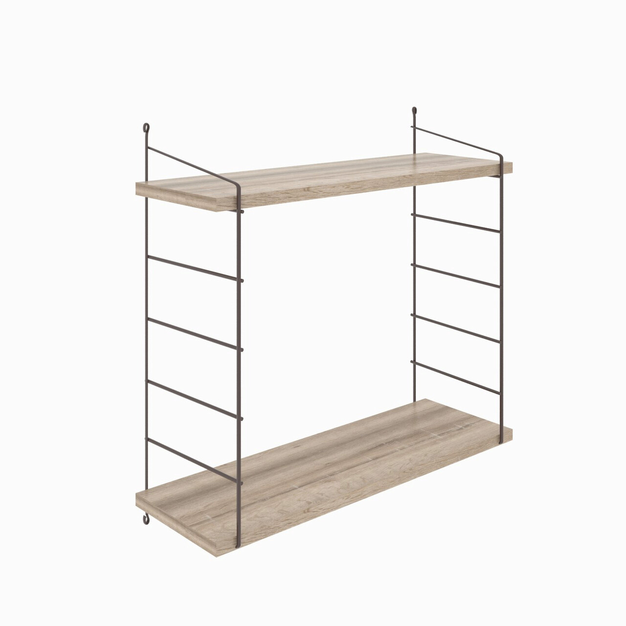 Raft de perete, Decormet, Armoni 2'li, 72x58x20 cm, Maro - 1 | YEO