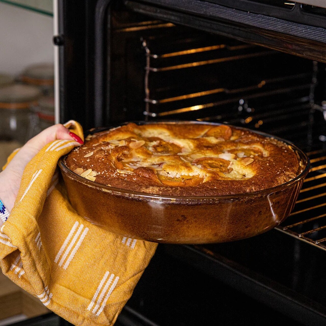 Tava de copt, sticla termorezistenta, 26cm/2,1L - Pyrex - imagine 2