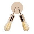 Aplica de perete Dart, Homemania, 2 x E27, 100W, cupru