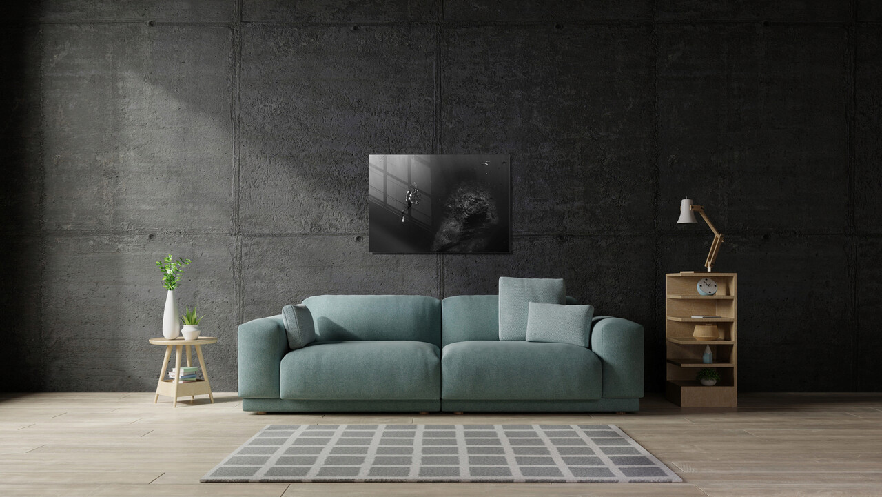 Tablou decorativ, 1379, Sticla temperata, 70 x 100 cm, Multicolor - 1 | YEO