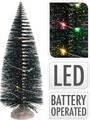 Decoratiune luminoasa Tree, 9x9x22 cm, verde