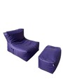 Set fotolii tip puf (2 piese), Pufito, 535PFT1213, Poliester, Mov