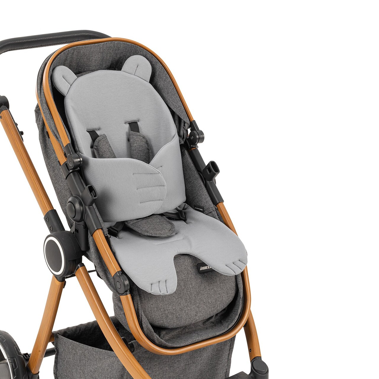 Perna universala copii Baby Pad, Wallxpert, Teddy Bear, Poliester, Gri - view 6