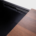 Masuta de cafea Anzabi, Homla, 105x50.5x43.5 cm, lemn/MDF, maro/negru