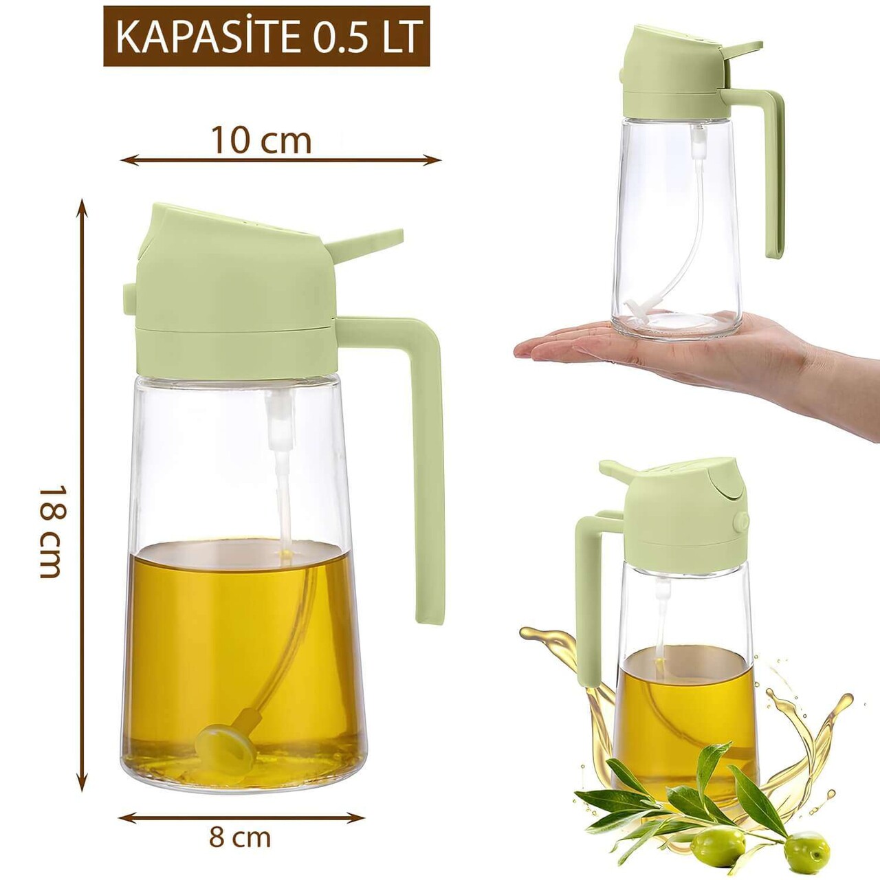 Set sticle dispenser ulei si otet, 241362, Multicolor - imagine 4