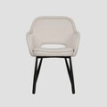 Scaun Campea, Homla, 62x61x84 cm, metal/poliester, bej