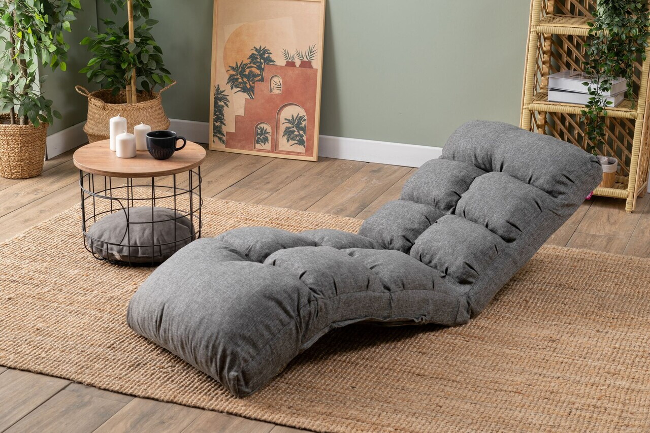 Fotoliu extensibil, Atelier del Sofa, 859FTN2350, Metal, Gri deschis — imaginea 3