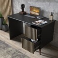 Birou, Cordelia, FRN-9014, Lemn / Negru / Pin Atlantic