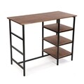 Set masa si scaune 3 piese Hudson Dark, Versa, 105.5 x 50 x 85 cm, metal/MDF