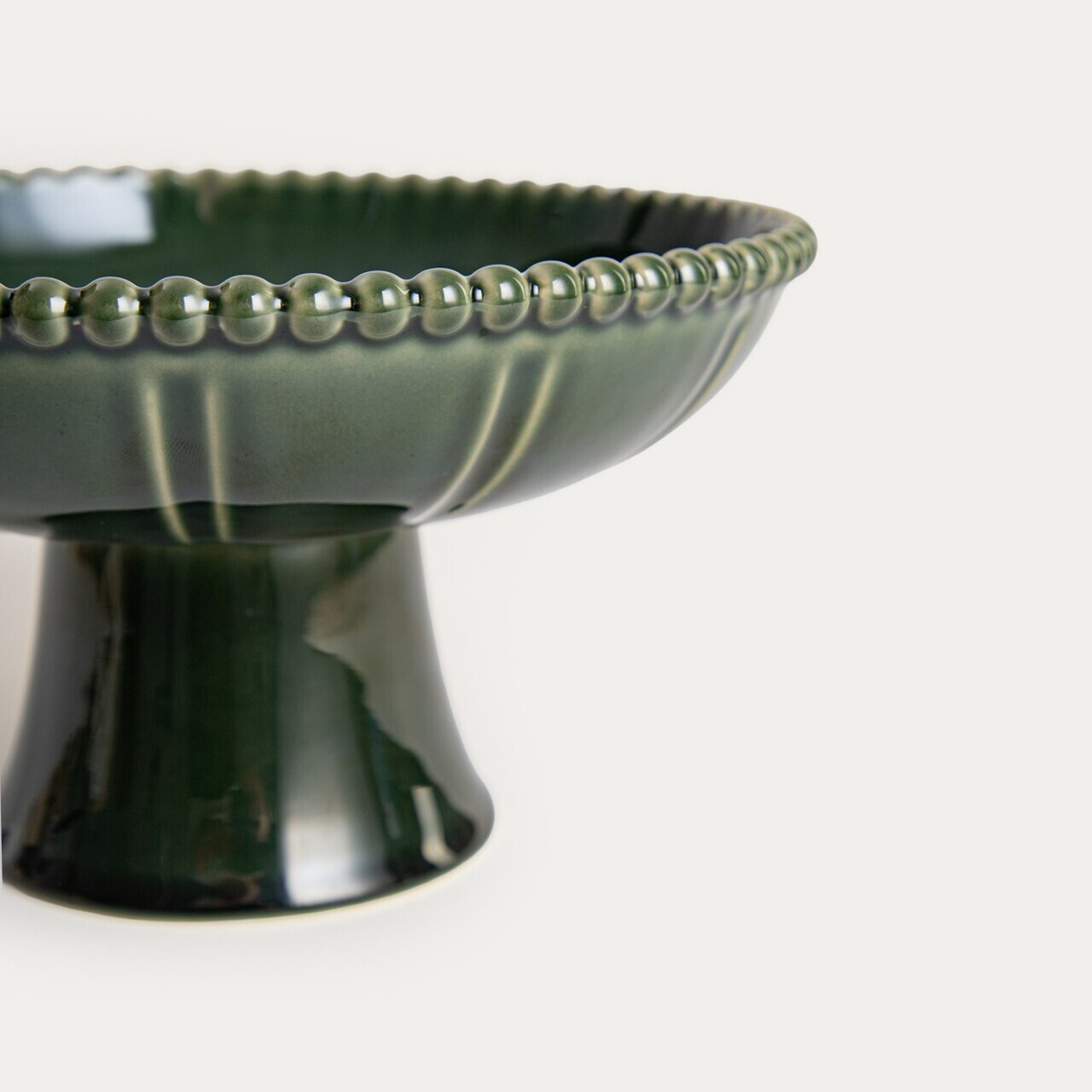 Platou servire Kobbi, Homla, 20x11.5 cm, ceramica, verde — imaginea 3