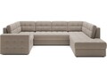 Coltar extensibil dreapta 5 locuri ELTAP, RT-18SO, Blewett, 299x198x82 cm, lemn/poliester, bej inchis