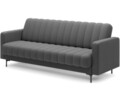 Canapea extensibila 3 locuri ELTAP, Roneyy, 212x89x86 cm, lemn/poliester, gri inchis