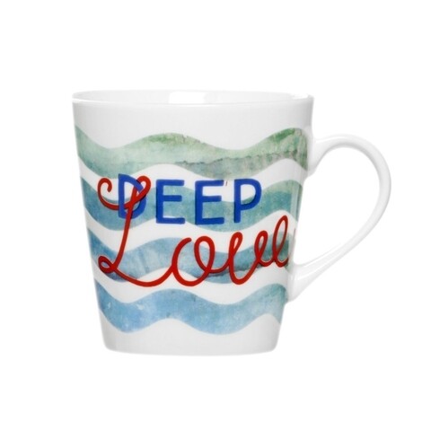 Cana deep love ocean, ambition, 330 ml, portelan, multicolor