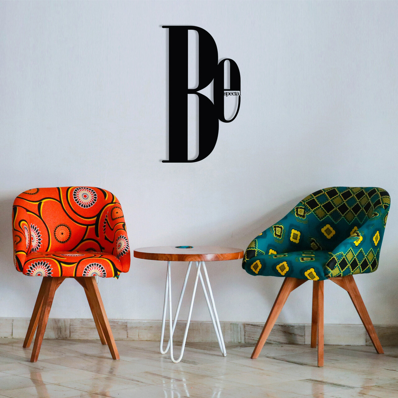 Decoratiune de perete, Be Special, metal, 50 x 29 cm, negru - 1 | YEO