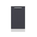 Dulap pentru bucatarie, Hanah Home, Minar, 45x87x58 cm, Alb / Antracit