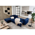 Coltar extensibil stanga 4 locuri ELTAP, LT-40VE, Dalia, 289x190x95 cm, lemn/poliester, albastru