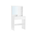 Masa de toaleta cu oglinda / masuta dressing, Vasagle, 70x40x136 cm, PAL/oglinda, alb
