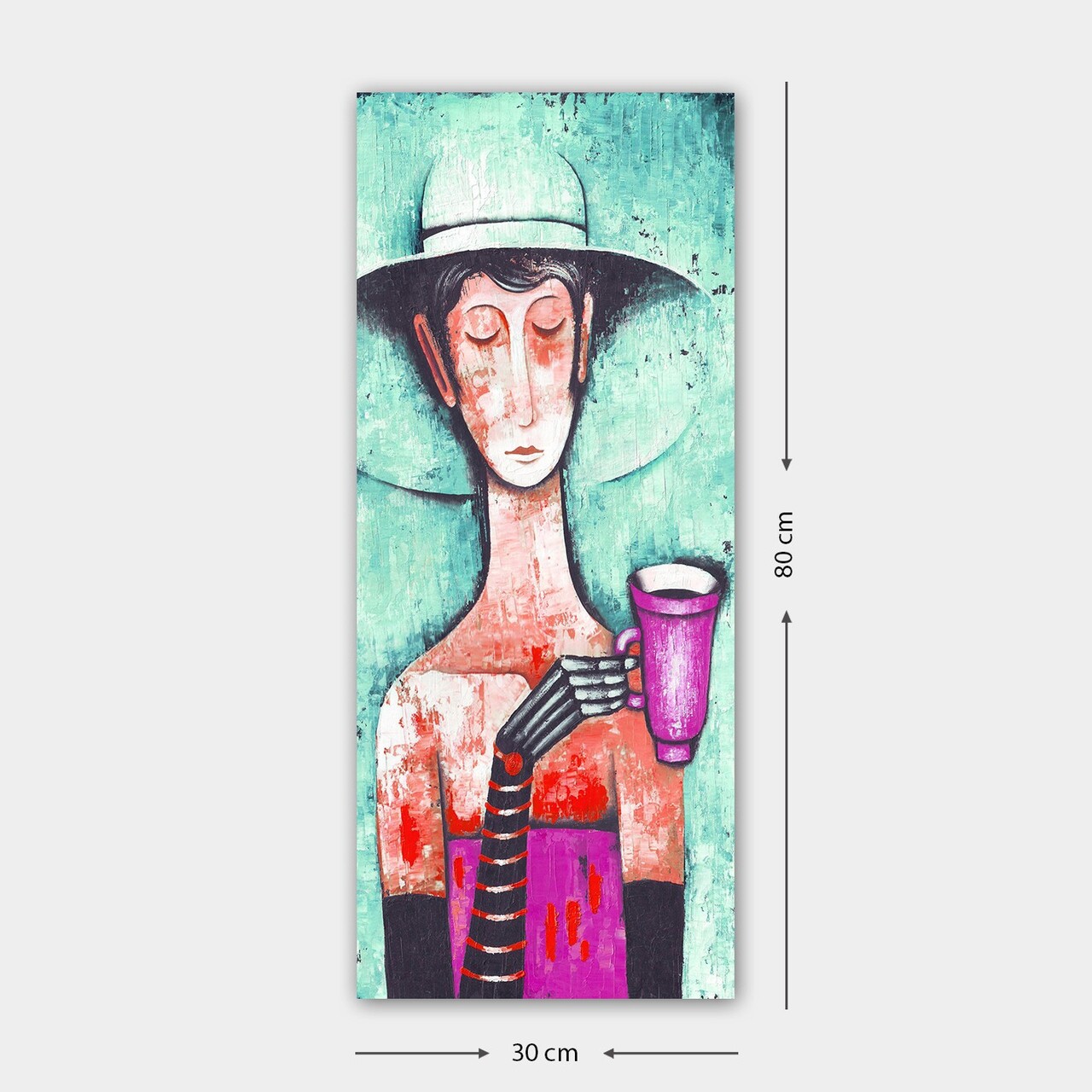 Tablou decorativ, DKY332607913_3080, 30 x 80 cm, Multicolor - view 2