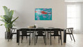 Tablou decorativ, 1121, Sticla temperata, 70 x 100 cm, Multicolor