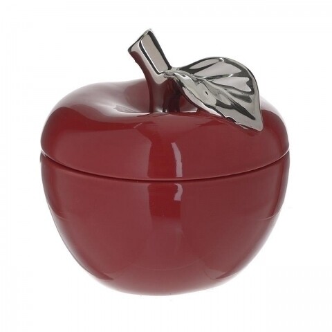 Bol depozitare din ceramica, InArt, Apple red