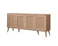 Consola, Wolina, Calvin, 80x180x41 cm, Corp: PAL 100% MELAMINAT, Stejar