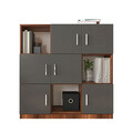 Dulap multifunctional, Locelso, VO7, 119.9x121.8x37.6 cm, Nuc / Antracit