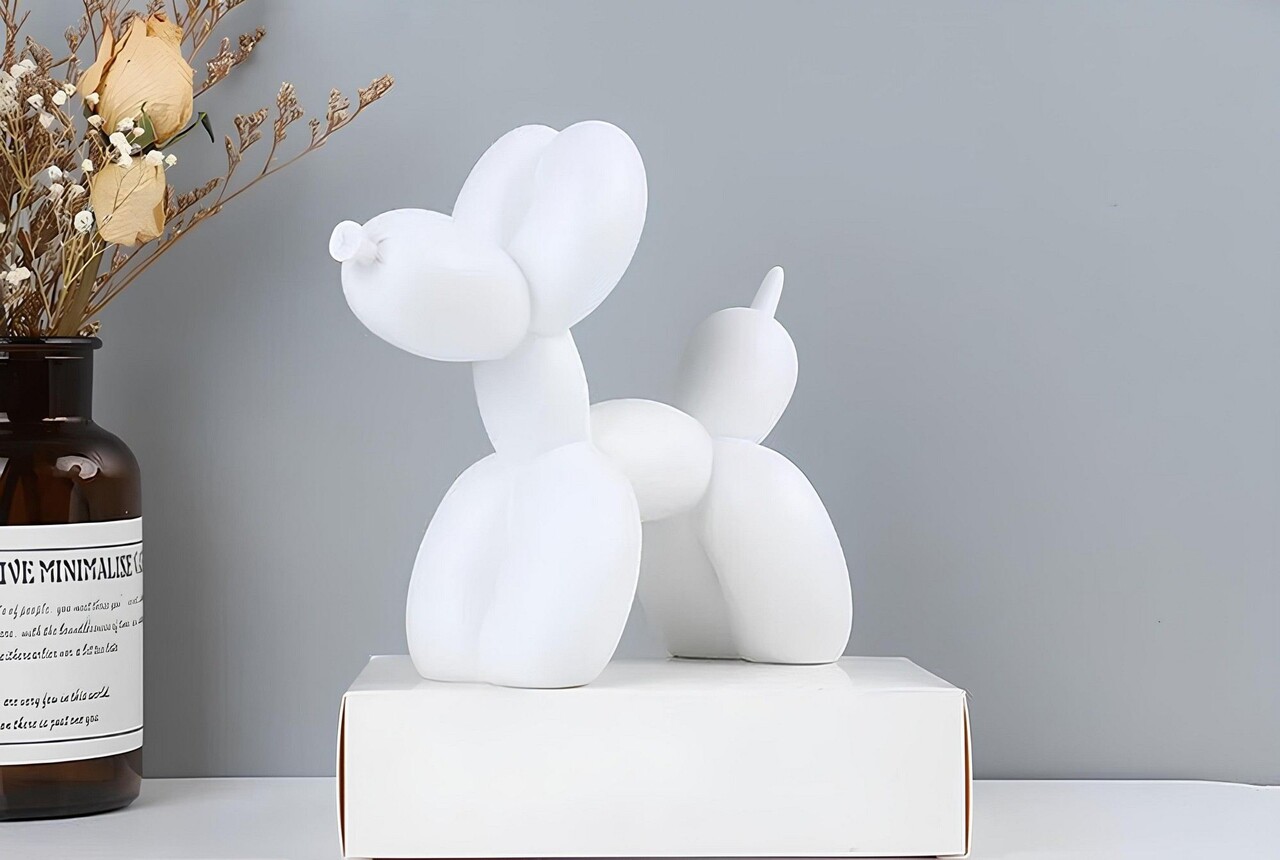 Decoratiune, CY0406, 17x8x22 cm, Poliester, Alb - view 2