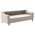 Canapea extensibila 3 locuri PWF-0592, Pakketo, 230x90x74 cm, policoton/lemn de fag, crem