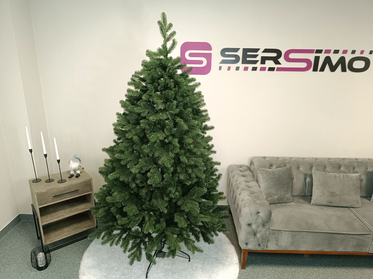 Brad artificial Christmas Deluxe by Sersimo, Kovalivska verde, 3D, 210cm — imaginea 16