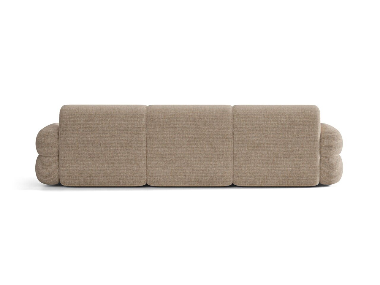 Canapea 4 locuri, Neo, Micadoni Home, 305x100x83 cm, tesatura Chenille Silencio, bej sand — imaginea 4