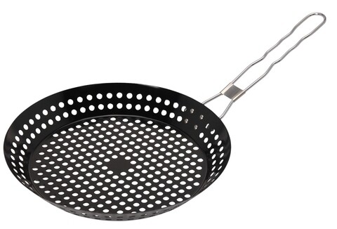 Tigaie pentru gratar, Ø24 cm, metal, negru