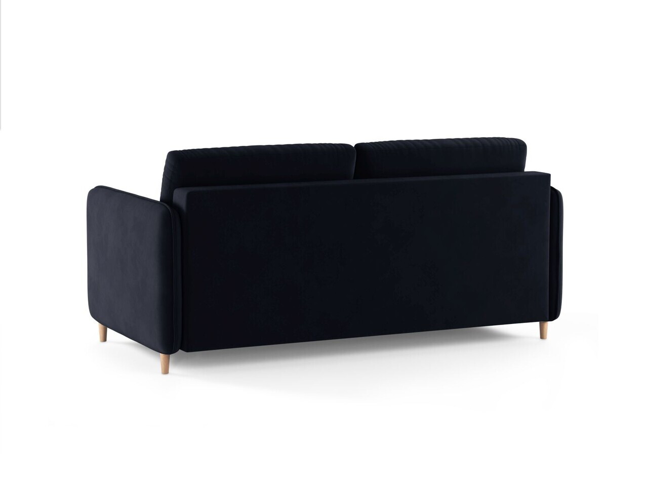 Canapea extensibila 3 locuri, Simo, Micadoni Home, 184x102x95 cm, catifea, albastru regal — imaginea 5