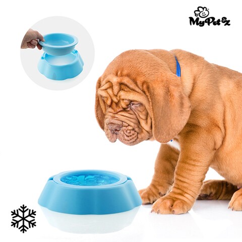 Bol pentru animalele de companie cu racitor my pet frosty bowl, innovagoods, 400 ml