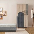 Dulap pentru haine, Vella, Lidya 2 -973, 90x192x52 cm, PAL, Sonomo