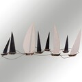 Decoratiune de perete, Ocean, metal, lucrat manual, 117 x 52 cm, multicolor