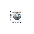Decoratiune de perete, Owl 3, Metal, Dimensiune: 19 x 19 cm, Multicolor