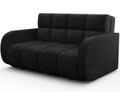 Canapea extensibila 3 locuri ELTAP, Deverio, 154x103x83 cm, lemn/poliester, negru